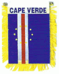 Mini-Banner with flag of Cape Verde