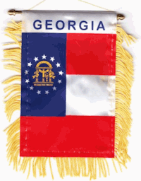 Mini-Banner with flag of Georgia
