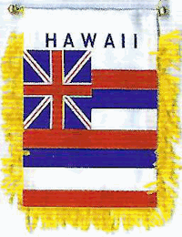 Mini-Banner with flag of Hawaii