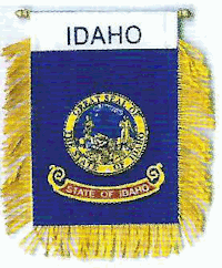 Mini-Banner with flag of Idaho