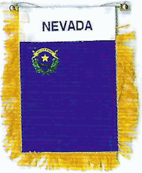 Mini-Banner with flag of Nevada