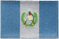 Borderless Flag Patch of Guatemala
