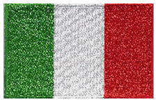 Borderless Flag Patch of Italy