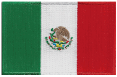 Borderless Flag Patch of Mexico