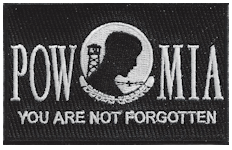 Borderless Flag Patch of POW/MIA