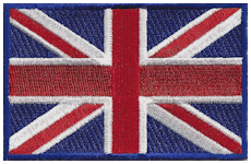 Borderless Flag Patch of United Kingdom