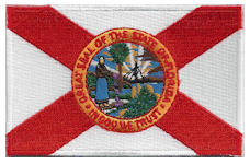 Borderless Flag Patch of State of Florida