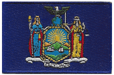 Borderless Flag Patch of State of New York