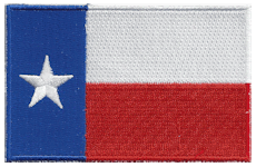 Borderless Flag Patch of State of Texas