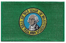 Borderless Flag Patch of State of Washington