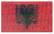 Midsize Flag Patch of Albania
