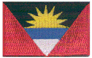 Midsize Flag Patch of Antigua and Barbuda