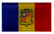 Midsize Flag Patch of Andorra
