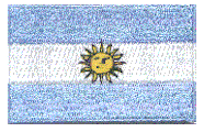 Midsize Flag Patch of Argentina
