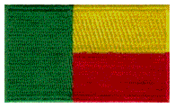 Midsize Flag Patch of Benin