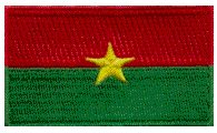 Midsize Flag Patch of Burkina Faso