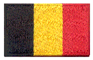 Midsize Flag Patch of Belgium