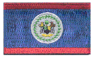 Midsize Flag Patch of Belize
