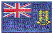 Midsize Flag Patch of British Virgin Islands