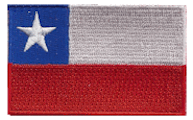 Midsize Flag Patch of Chile