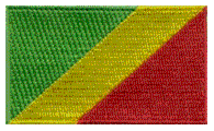 Midsize Flag Patch of Congo, Rep of