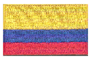 Midsize Flag Patch of Colombia