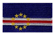 Midsize Flag Patch of Cape Verde