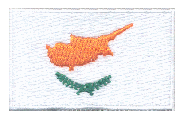 Midsize Flag Patch of Cyprus