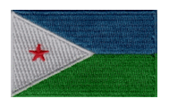 Midsize Flag Patch of Djibouti