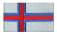 Midsize Flag Patch of Faroe Islands
