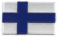 Midsize Flag Patch of Finland