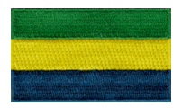 Midsize Flag Patch of Gabon