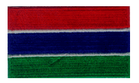Midsize Flag Patch of Gambia