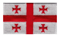 Midsize Flag Patch of Georgia (Country)