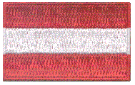 Midsize Flag Patch of Austria
