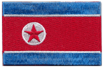 Mezzo Flag Patch of North Korea