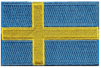 Mezzo Flag Patch of Sweden