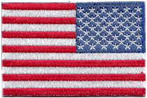 Mezzo Flag Patch of United States, Reversed