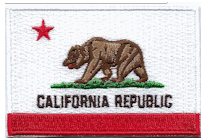 Mezzo Flag Patch of State of California