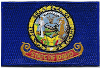 Mezzo Flag Patch of State of Idaho