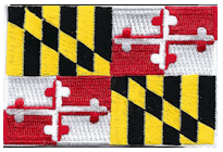 Mezzo Flag Patch of State of Maryland