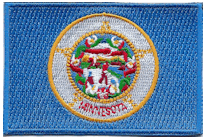 Mezzo Flag Patch of State of Minnesota