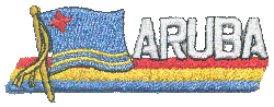 Cut-Out Flag Patch of Aruba