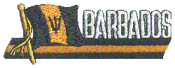 Cut-Out Flag Patch of Barbados
