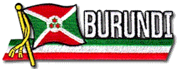 Cut-Out Flag Patch of Burundi