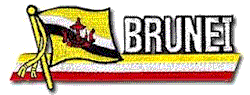 Cut-Out Flag Patch of Brunei