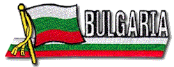 Cut-Out Flag Patch of Bulgaria