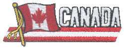 Cut-Out Flag Patch of Canada