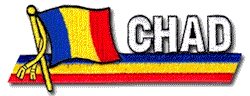 Cut-Out Flag Patch of Chad