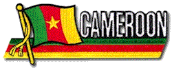 Cut-Out Flag Patch of Cameroon